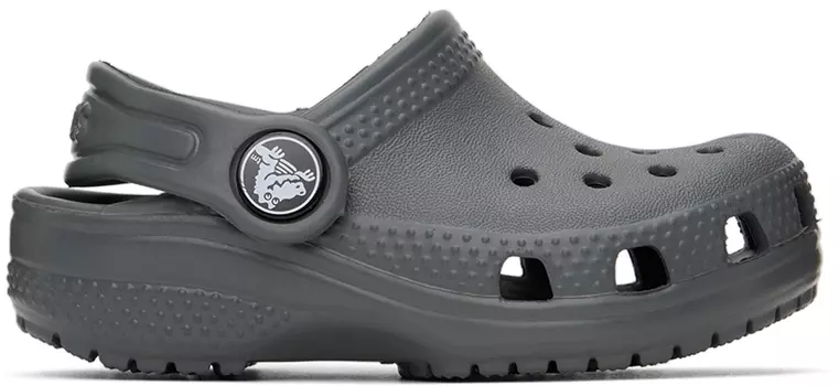 Детские серые классические сабо Crocs