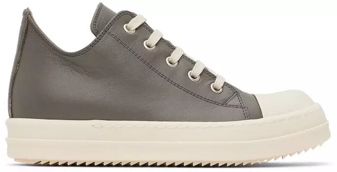 Детские серые низкие кроссовки Rick Owens