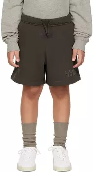 Детские серые шорты на шнурке Fear of God ESSENTIALS