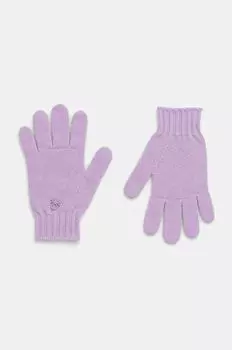 Детские шерстяные перчатки United Colors of Benetton, фиолетовый