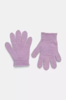 Детские шерстяные перчатки United Colors of Benetton, фиолетовый