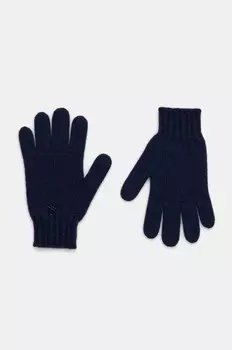 Детские шерстяные перчатки United Colors of Benetton, темно-синий
