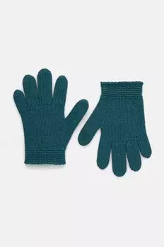 Детские шерстяные перчатки United Colors of Benetton, зеленый