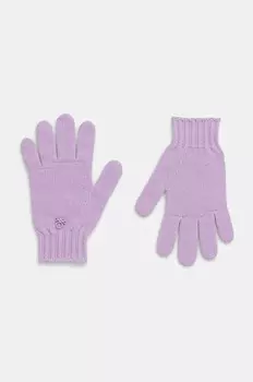 Детские шерстяные перчатки United Colors of Benetton, фиолетовый