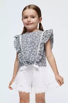 Детские шерстяные шорты Mayoral, белый