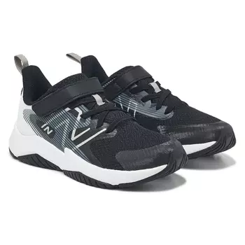 Детские широкие кроссовки для бега New Balance, little kid, black/white