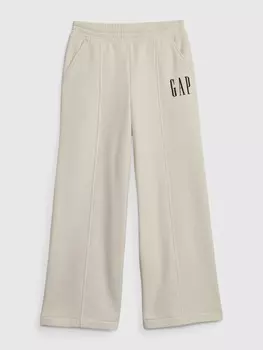 Детские широкие спортивные штаны Gap, бежевый