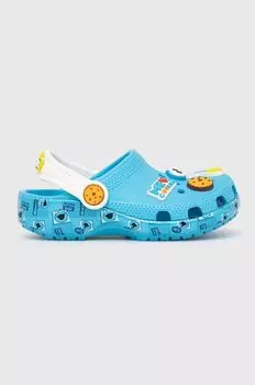 Детские шлепанцы Crocs x Улица Сезам, синий