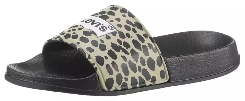 Детские шлепанцы для купания Levi's "Levi's POOL", летняя обувь, тапочки, обувь для купания, горки для бассейна в стильном дизайне Levi'S Kids, цвет Schwarz-Leo