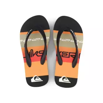 Детские шлепанцы Quiksilver, черный/оранжевый