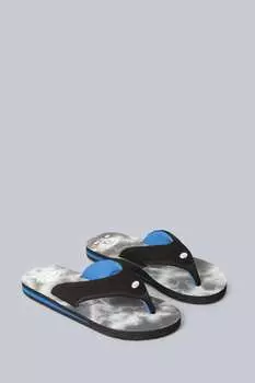 Детские шлепанцы темно- Animal, серый