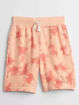 Детские шорты батик с логотипом Gap, оранжевый
