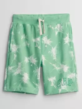 Детские шорты батик с логотипом Gap, зеленый
