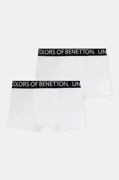 Детские шорты-боксеры, 2 шт. в упаковке United Colors Of Benetton, белый