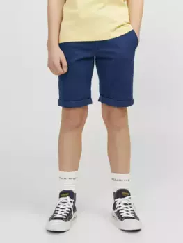 Детские шорты-чиносы Jack & Jones "JPSTDAVID JJCHINO SHORTS AKM SN JNR" Jack & Jones Junior, синий