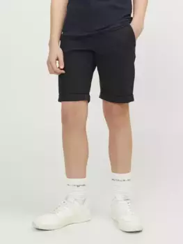 Детские шорты-чиносы Jack & Jones "JPSTDAVID JJCHINO SHORTS AKM SN JNR" Jack & Jones Junior, черный