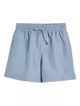 Детские шорты для плавания Brunello Cucinelli с эластичной завязкой Brunello Cucinelli Kids, синий