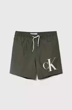 Детские шорты для плавания Calvin Klein Jeans, зеленый
