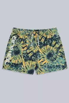 Детские шорты для плавания Orange Jed из переработанной ткани с принтом Animal, оранжевый