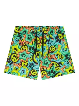 Детские шорты для плавания с графическим принтом Barrow Barrow kids, зеленый