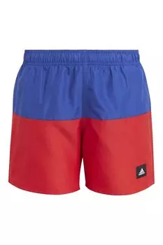 Детские шорты для плавания в стиле колор-блок adidas, синий