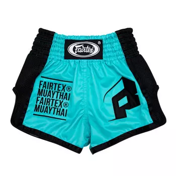 Детские шорты для тайского бокса Fairtex BSK2107, размер 8-10 лет, бирюзовый