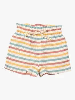 Детские шорты из органического хлопка в полоску by the sea Little Green Radicals, цвет Walnut