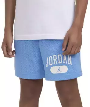 Детские шорты из полиэтилена с сеткой Jordan, цвет University Blue