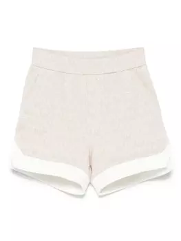 Детские шорты из жаккардового джерси с логотипом Emporio Armani Emporio Armani Kids, нейтральный