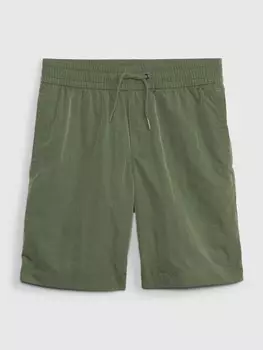 Детские шорты на резинке на талии. Gap, зеленый