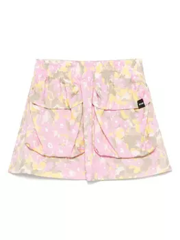 Детские шорты с цветочным принтом MSGM MSGM Kids, розовый