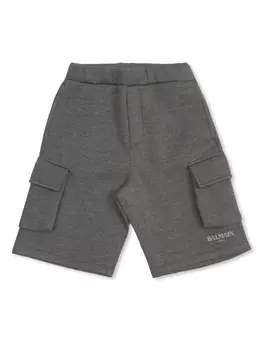 Детские шорты с логотипом Balmain Balmain Kids, серый