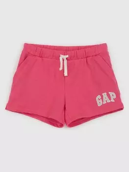 Детские шорты с логотипом Gap, розовый