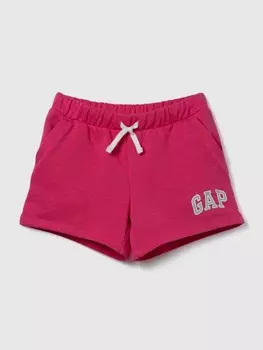 Детские шорты с логотипом Gap, розовый