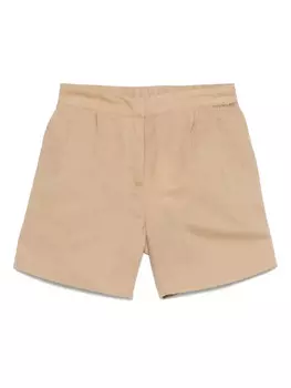 Детские шорты с логотипом TWINSET TWINSET Kids, коричневый