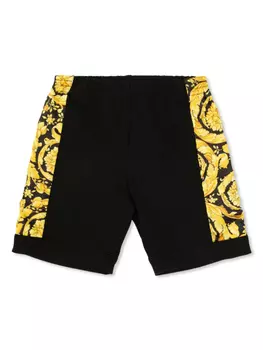 Детские шорты с принтом Versace Versace Kids, черный