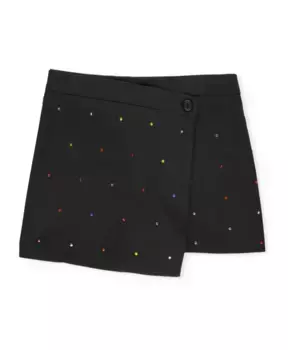 Детские шорты со стразами Msgm, черный