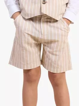 Детские шорты в полоску Clayton Angel & Rocket, цвет камня