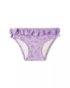Детские штаны с оборками Kaos с принтом для девочек Tous, лиловый