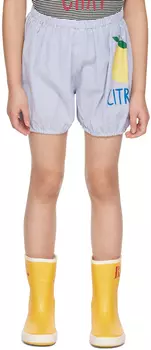 Детские синие шорты в полоску Jellymallow