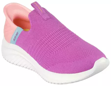 Детские слипоны Skechers "ULTRA FLEX 3.0" с функцией вставки для легкого надевания Skechers Kids, фуксия