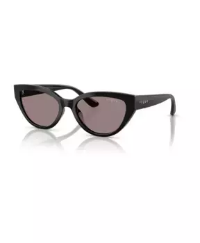 Детские солнцезащитные очки в форме бабочки с фиолетовыми линзами Vogue, черный