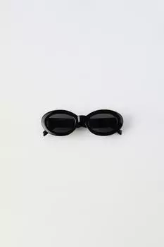 Детские солнцезащитные очки Zara Oval Resin Frame, черный