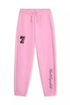 Детские спортивные брюки Karl Lagerfeld, розовый
