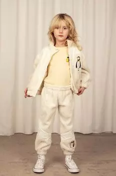 Детские спортивные брюки Mini Rodini, бежевый