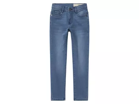 Детские спортивные джинсы для мальчиков Peperts!, облегающий крой, с хлопком, синий