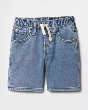 Детские спортивные джинсы шорты без застежки Gap, синий