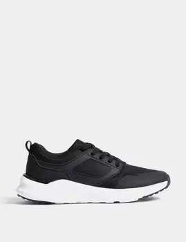 Детские спортивные кроссовки Freshfeet на шнуровке (13 маленьких — 7 больших) Marks & Spencer, черный