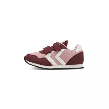 Детские спортивные кроссовки Reflex Double Multi Unisex Low с застежкой-липучкой HUMMEL, цвет rot