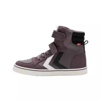 Детские спортивные кроссовки унисекс Slimmer Stadil High на застежке-липучке HUMMEL, цвет grau